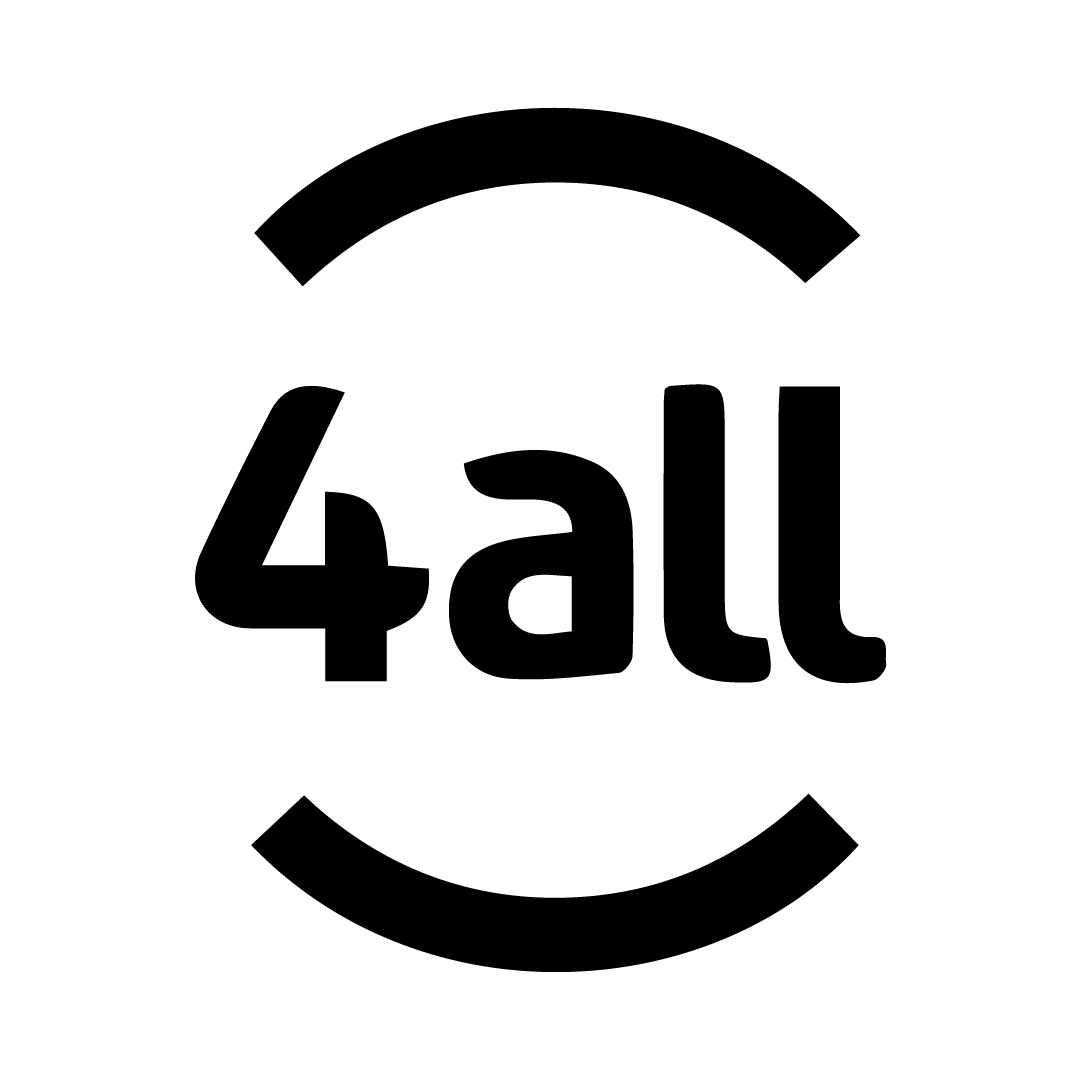 Logo da 4all em preto
